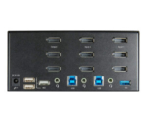 StarTech.com 2 Port DisplayPort KVM Switch - 4K 60 Hz UHD...