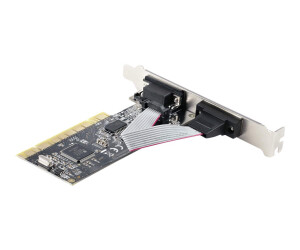 Startech.com 2 Port PCI RS232 Serial Adapter Card - Serial Interface Card - PCI to Dual DP9 Controller Card - Standard and low -profile slot sheet - Windows/Linux (PCI2S5502))