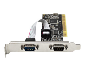 Startech.com RS232 PCI card - PCI on 2 serial port card - PCI 2 -Port DB9 Serial Controller card RS232 - Interface card - PCI expansion - Extension card (PCI2S1P2)