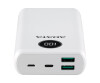 ADATA P20000QCD - Powerbank - 20000 mAh - 74 Wh - 18 Watt - PD 3.0, QC 3.0 - 4 Ausgabeanschlussstellen (USB, 24 pin USB-C)