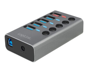 LogiLink Hub - 4 x USB 3.2 Gen 1 + 1 x USB (Fast Charging)