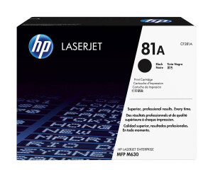 HP 81A - Schwarz - original - LaserJet - Tonerpatrone...