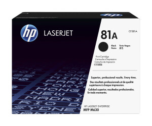 HP 81A - Schwarz - original - LaserJet - Tonerpatrone...