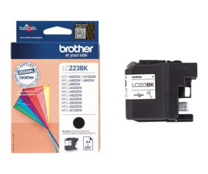 Brother LC223BK - black - original - ink cartridge