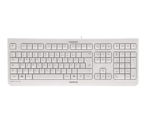 Cherry KC 1000 - Tastatur - USB - GB - Pale Gray