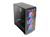 Antec Dark League DF700 FLUX - Mid tower - ATX - Seitenteil mit Fenster (gehärtetes Glas)