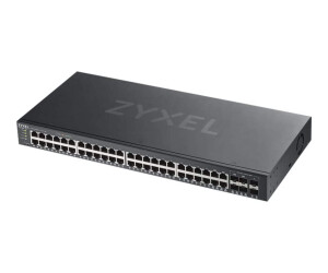Zyxel GS1920-48V2 - Switch - Smart - 48 x 10/100/1000 + 4 x Kombi -gigabit -SFP + 2 x gigabit SFP