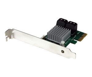 Startech.com 4 Port Sata III RAID Controller PCI Express Interface Card - PCIe Serial -ATA Controller Adapter - Hyperduo SSD Tiering - Storage Controller (RAID)