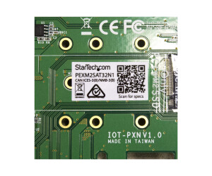StarTech.com 3 Port M.2 SSD (NGFF) Adapterkarte - 1x PCIe (NVMe)