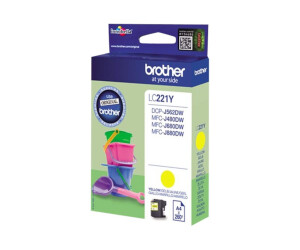 Brother LC221Y - Yellow - original - ink cartridge