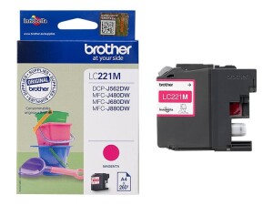 Brother LC221M - Magenta - original - Tintenpatrone
