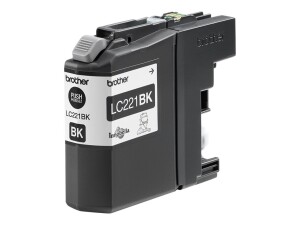 Brother LC221BK - Schwarz - original - Tintenpatrone