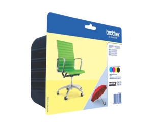 Brother LC229XL Value-Pack - 4er-Pack - Schwarz, Gelb, Cyan, Magenta