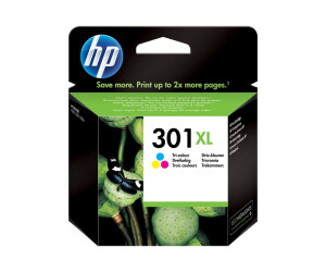 HP 301XL - 6 ml - high productive - color (cyan, magenta, yellow)