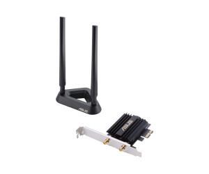 ASUS PCE -AX58BT - Network adapter - PCIe - 802.11a, 802.11b/g/n, Bluetooth 5.0, 802.11ax (Wi -Fi 6)
