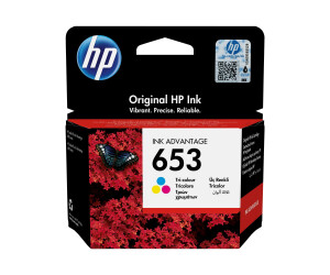 HP 653 - 5 ml - Farbe (Cyan, Magenta, Gelb) - original