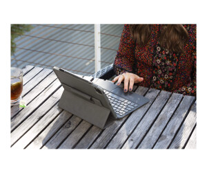 ZAGG Pro Keys - Tastatur und Foliohülle - mit Trackpad - hintergrundbeleuchtet - Bluetooth - QWERTZ - Deutsch - Schwarz/Grau Tastatur, Schwarz/Grau Gehäuse - für Apple 10.2-inch iPad (7. Generation, 8. Generation)