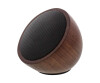 InLine woodwoom - Mini Bluetooth Walnuss-Holz Lautsprecher - 52mm