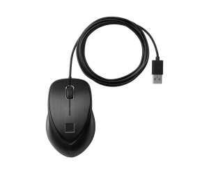 HP fingerprint - mouse - laser - 3 keys - wired