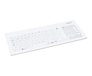 GETT CleanKeys CK5 - Tastatur - USB - Deutsch - wei&szlig;