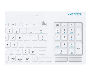 GETT CleanKeys CK5 - Tastatur - USB - Deutsch - weiß