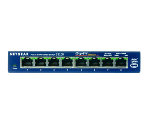 Netgear GS108 - Switch - 8 x 10/100/1000 - Desktop