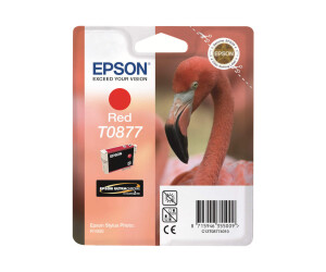 Epson T0877 - 11.4 ml - Rot - Original - Blisterverpackung