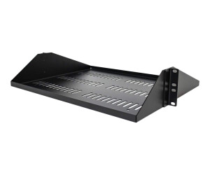 StarTech.com 2U 19 Zoll Fachboden für Rack - Perforierte, freitragende rack ablage mit zentrierter befestigung - Belüftete rack ablage - Belastbarkeit 91kg - 36cm tief (SHELF-2U-14-CENTER-V)