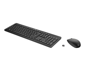 HP 235 - keyboard and mouse set - wireless - German