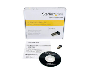 Startech.com Mini USB bluetooth 2.1 adapter - class 1 EDR...