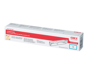 Oki cyan - original - toner cartridge - for C3300n