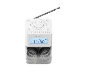 Sony XDR-V20D - Radiouhr - 2.5 Watt - weiß