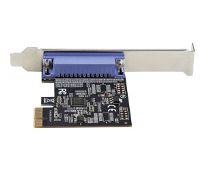 StarTech.com 1 Port PCIe-Erweiterungskarte - PCI-Express zu Parallele Schnittstellenkarte - Desktop-Erweiterungs-LPT-Controller für Drucker, Scanner & Plotter - SPP/ECP - Standard/Low Profile (PEX1P2)