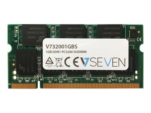 V7 DDR - Modul - 1 GB - SO DIMM 200-PIN - 400 MHz / PC3200