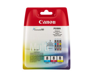 Canon Cli -8 Multipack - 3 -pack - yellow, cyan, magenta