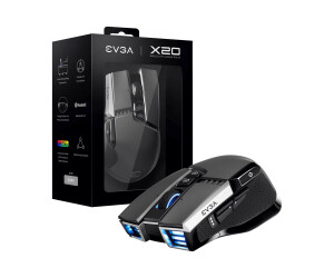 EVGA X20 - Maus - ergonomisch - optisch - 10 Tasten