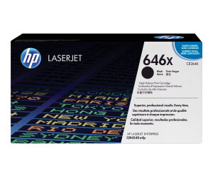 HP 646X - Hohe Ergiebigkeit - Schwarz - original - LaserJet - Tonerpatrone (CE264X)