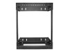 StarTech.com 12U 19" Wall Mount Network Rack, Adjustable Depth 12-20" 2 Post Open Frame Server Room Rack for AV/Data/ IT Communication/Computer Equipment/Switch with Cage Nuts & Screws - 12U Adjustable Rack (RK12WALLOA)