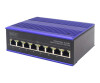 DIGITUS 8 Port Fast Ethernet Netzwerk Switch, Industrial, Unmanaged, 1 RJ45 Uplink