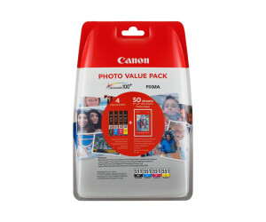Canon CLI-551 C/M/Y/BK Photo Value Pack - 4er-Pack