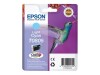 Epson T0805 - 7.4 ml - hell Cyan - original - Blisterverpackung