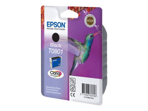 Epson T0801 - 7.4 ml - Schwarz - original - Blisterverpackung