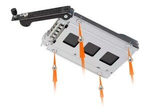 Icy Dock ToughArmor EX MB491SKL-B - Mobiles Speicher-Rack...
