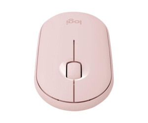 Logitech Pebble M350 - Mouse - Visually - 3 keys - wireless - Bluetooth, 2.4 GHz - Wireless recipient (USB)