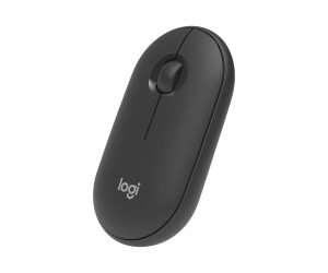Logitech Pebble M350 - Maus - optisch - 3 Tasten - kabellos - Bluetooth, 2.4 GHz - kabelloser Empfänger (USB)