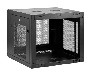 StarTech.com "9U Wall Mount Server Rack Cabinet - 4-Post Adjustable Depth (2"" to 19"")