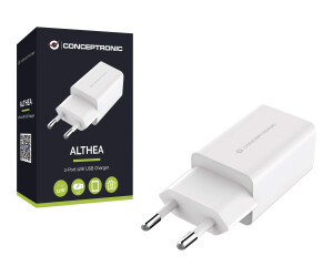 Conceptronic Althea - power supply - 12 watts - 2 output connection points (USB)