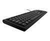 V7 KU200UK - keyboard - PS/2, USB - GB - black