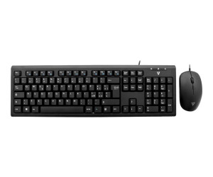 V7 CKU200ES - Tastatur-und-Maus-Set - PS/2, USB
