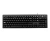 V7 keyboard - PS/2, USB - USA - Black